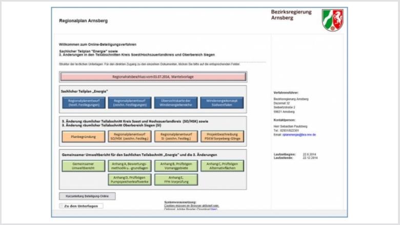 Online-Beteiligungsverfahren zum "Sachlichen Teilplan Energie" des Regionalplan-Entwurfs Online-Beteiligungsverfahren zum "Sachlichen Teilplan Energie" des Regionalplan-Entwurfs