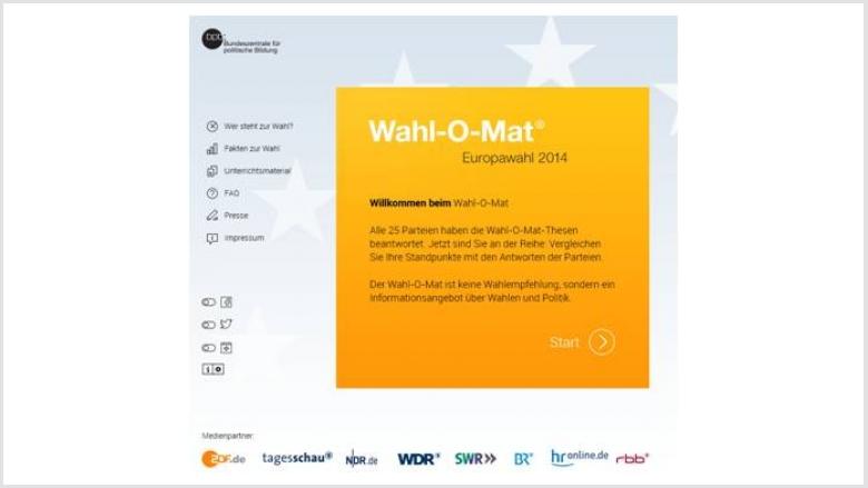 Testen Sie den Wahl-O-Mat zur Europawahl 2014 Testen Sie den Wahl-O-Mat zur Europawahl 2014