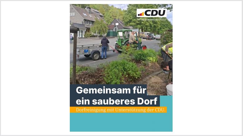 CDU Westfeld: Gemeinsam für ein sauberes Dorf